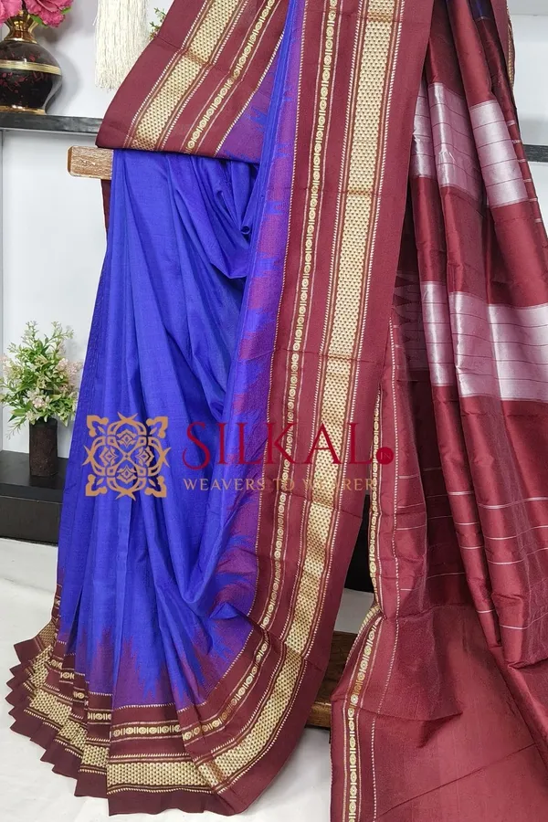 Ilkal_Temple_Cotton_Silk_Saree_SKL03782