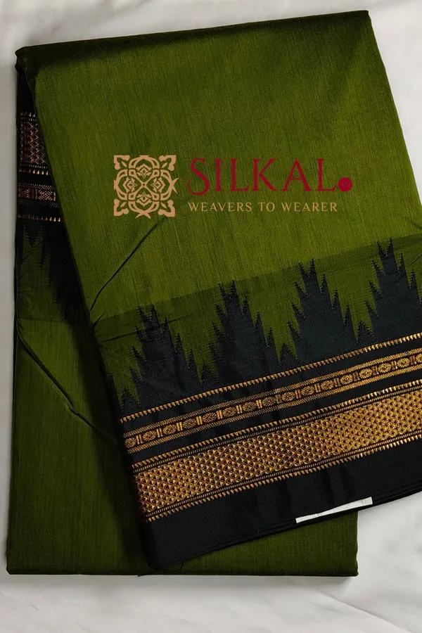 Ilkal_Temple_Cotton_Silk_Saree_SKL2031