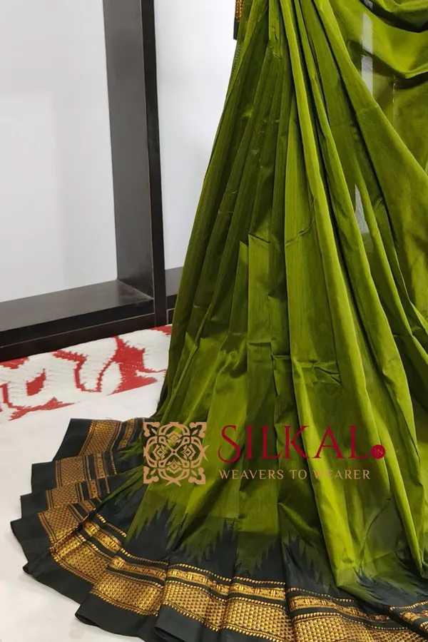Ilkal_Temple_Cotton_Silk_Saree_SKL2031