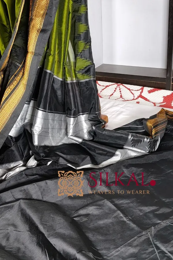 Ilkal_Temple_Cotton_Silk_Saree_SKL2031
