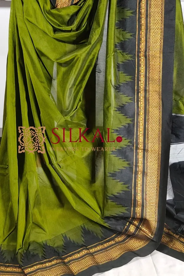 Ilkal_Temple_Cotton_Silk_Saree_SKL2031