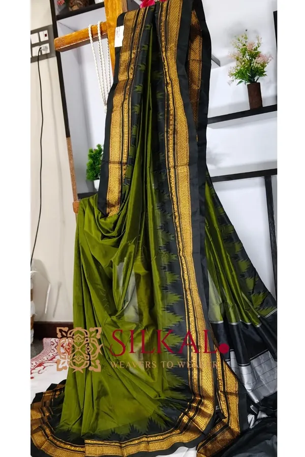 Ilkal_Temple_Cotton_Silk_Saree_SKL2031