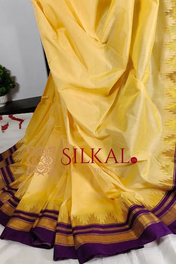 Ilkal_Temple_Cotton_Silk_Saree_SKL2034