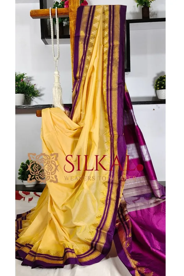 Ilkal_Temple_Cotton_Silk_Saree_SKL2034