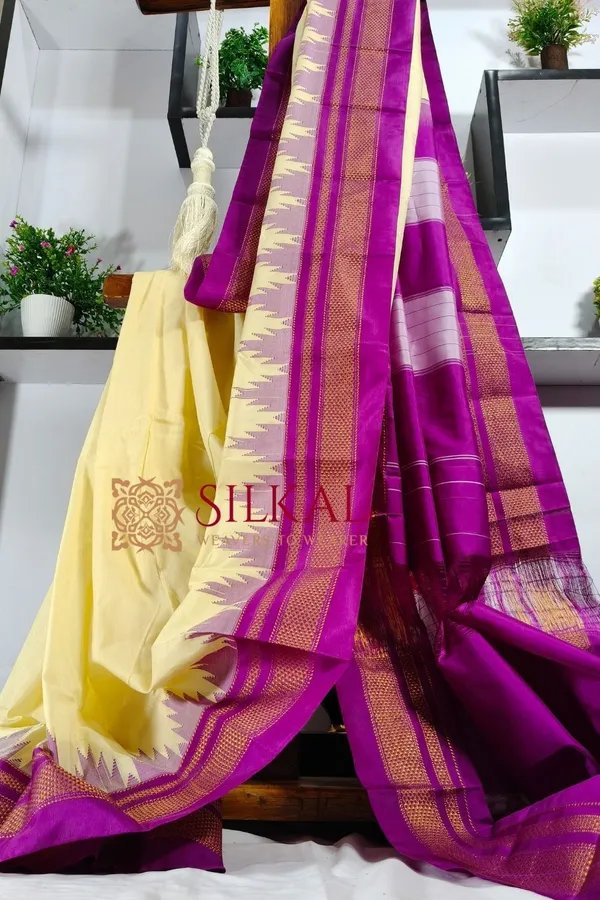 Ilkal_Temple_Cotton_Silk_Saree_SKL2075