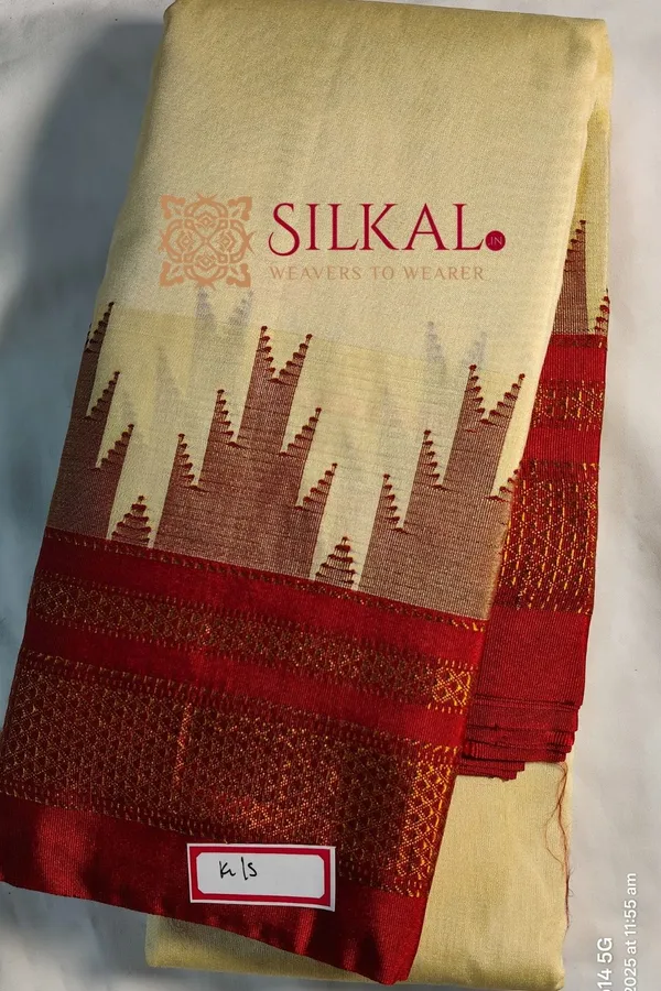 Ilkal_Temple_Cotton_Silk_Saree_SKL2076
