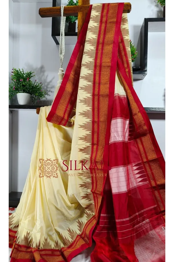 Ilkal_Temple_Cotton_Silk_Saree_SKL2076