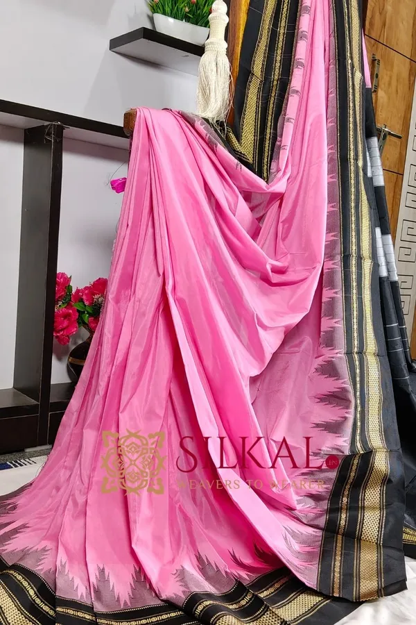Ilkal_Temple_Cotton_Silk_Saree_SKL2087