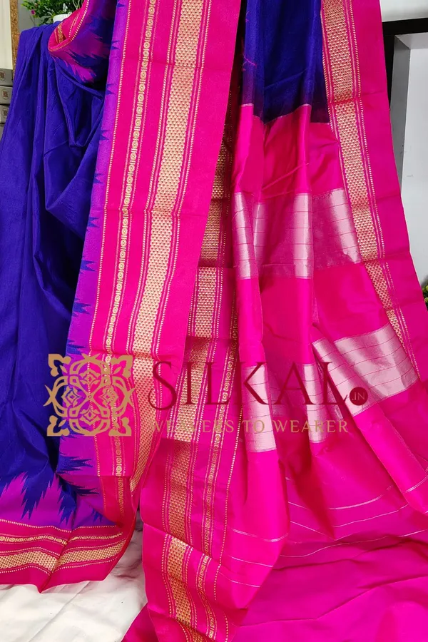 Ilkal_Temple_Cotton_Silk_Saree_SKL2089