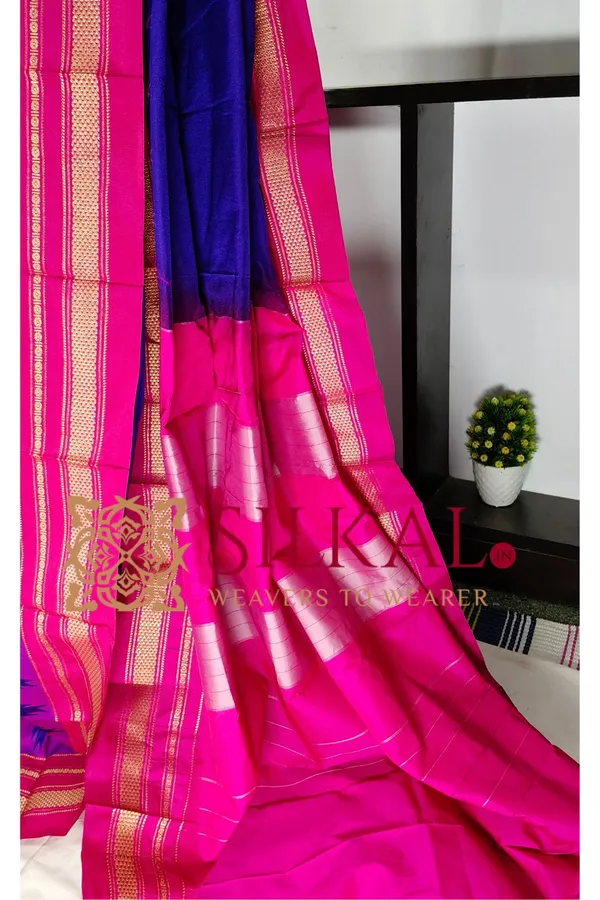 Ilkal_Temple_Cotton_Silk_Saree_SKL2089