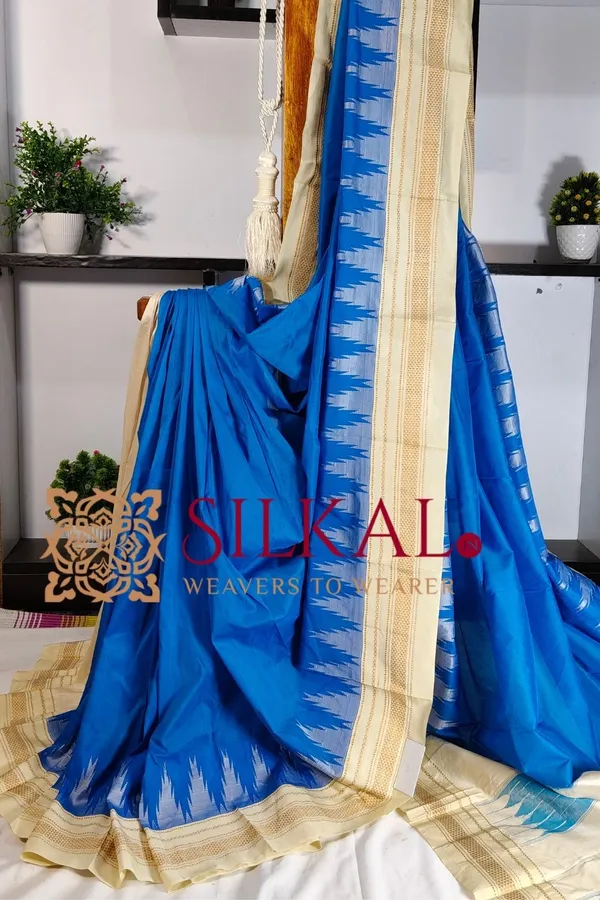 Ilkal_Temple_Cotton_Silk_Saree_SKL2092