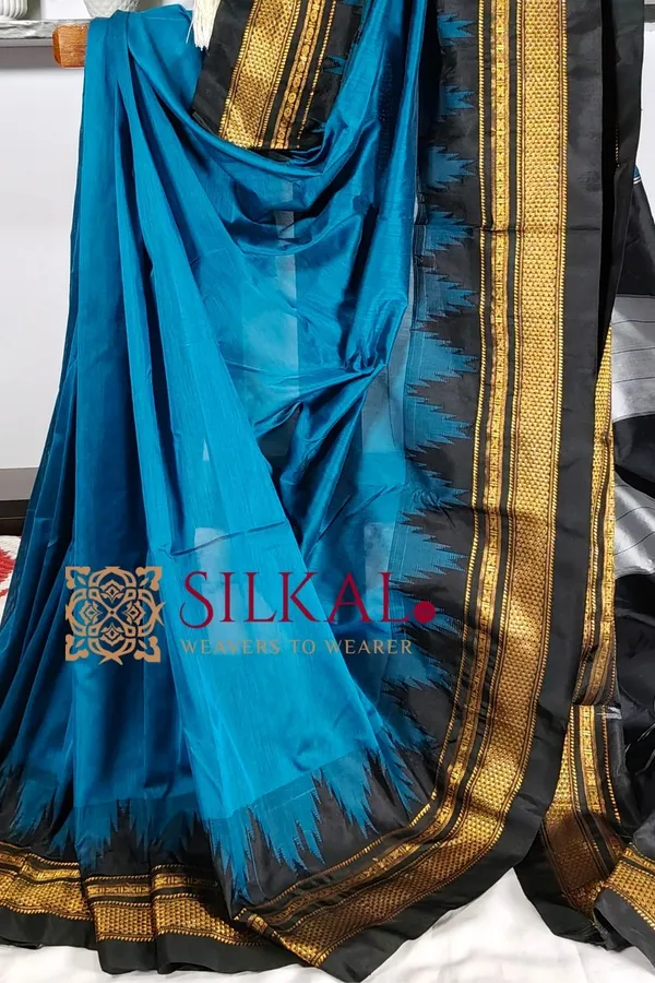 Ilkal_Temple_Cotton_Silk_Saree_SKL3093