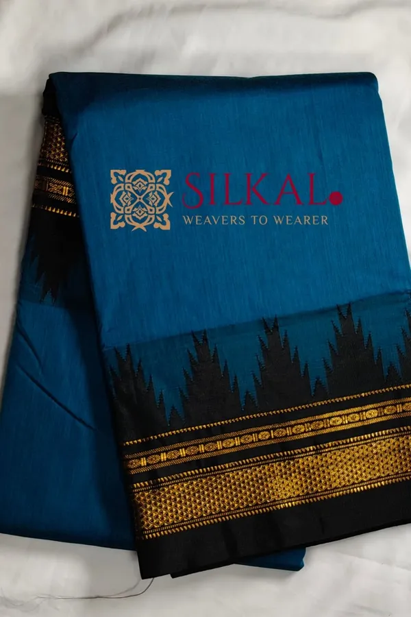 Ilkal_Temple_Cotton_Silk_Saree_SKL3093