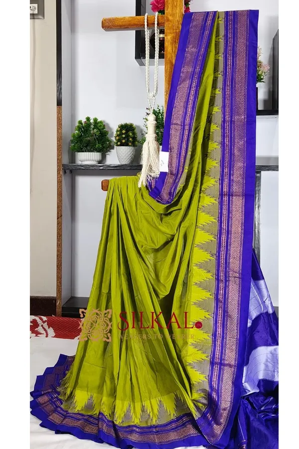 Ilkal_Temple_Cotton_Silk_Saree_SKL3094