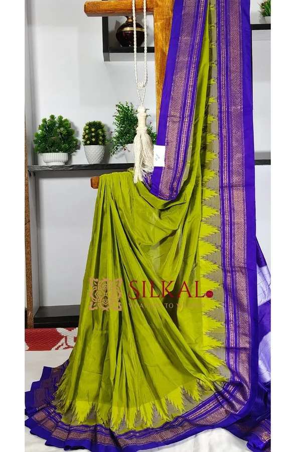 Ilkal_Temple_Cotton_Silk_Saree_SKL3094