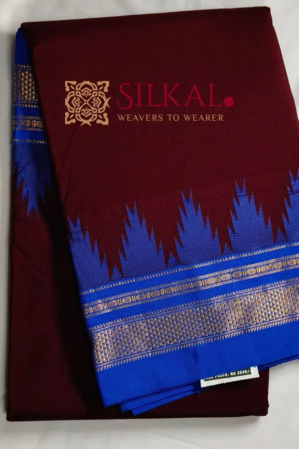 Ilkal_Temple_Cotton_Silk_Saree_SKL3095