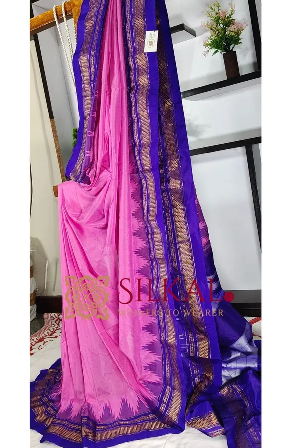 Ilkal_Temple_Cotton_Silk_Saree_SKL3096