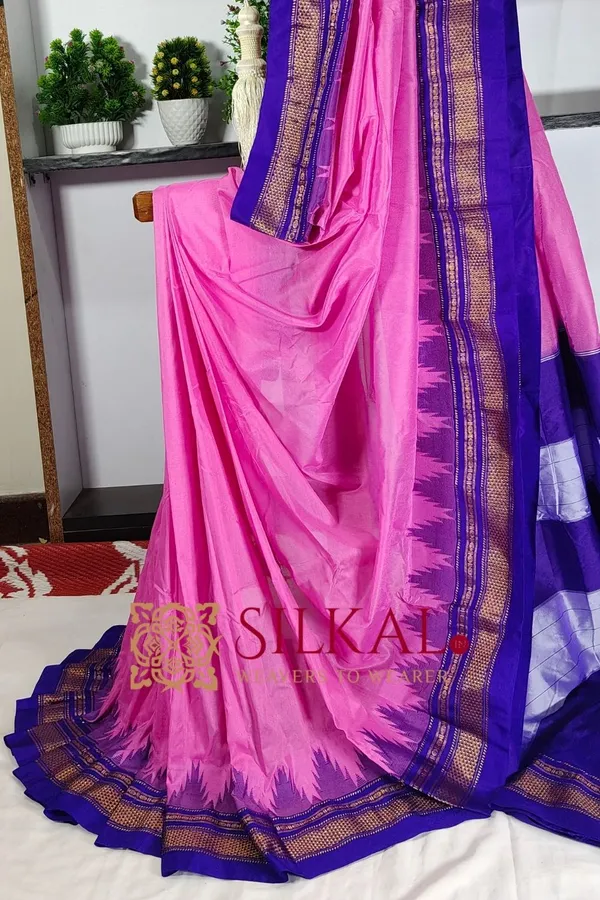 Ilkal_Temple_Cotton_Silk_Saree_SKL3096