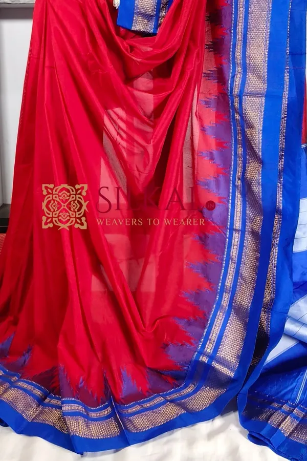 Ilkal_Temple_Cotton_Silk_Saree_SKL3097