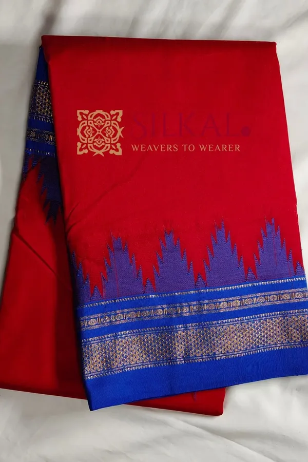 Ilkal_Temple_Cotton_Silk_Saree_SKL3097