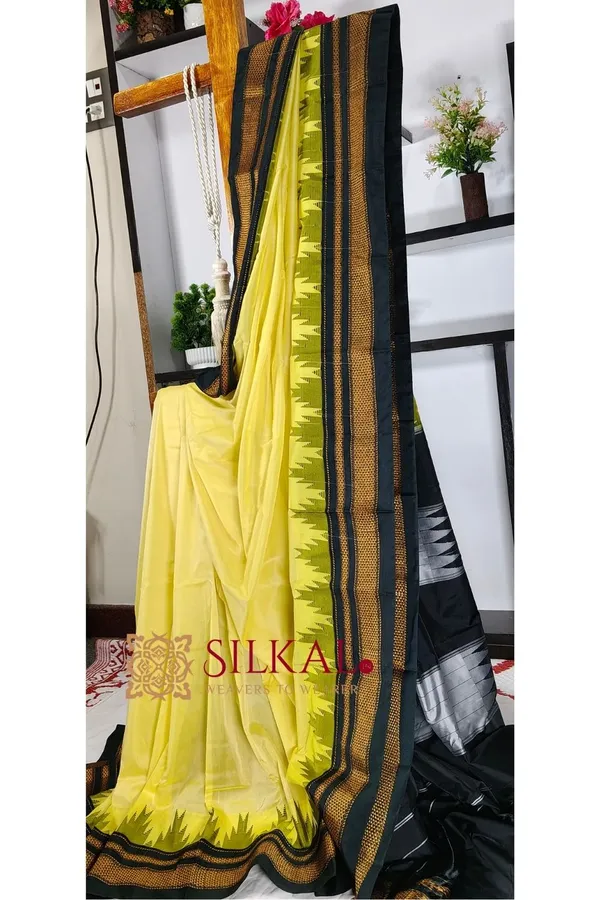 Ilkal_Temple_Cotton_Silk_Saree_SKL3106