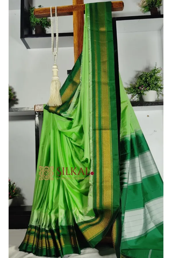 Ilkal_Temple_Cotton_Silk_Saree_SKL_1945