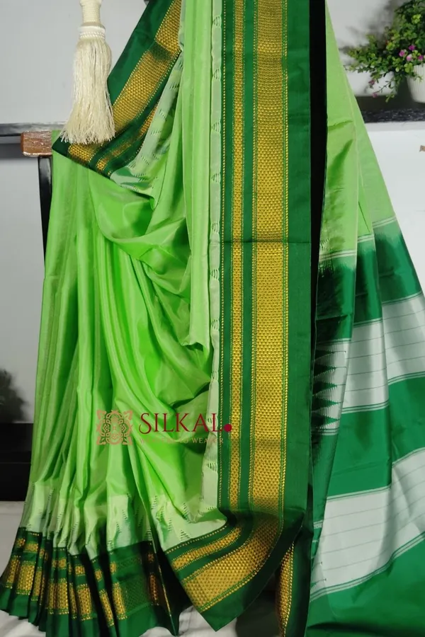 Ilkal_Temple_Cotton_Silk_Saree_SKL_1945