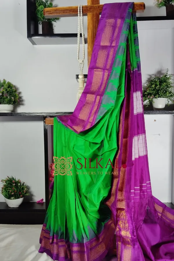 Ilkal_Temple_Cotton_Silk_Saree_SKL_1947