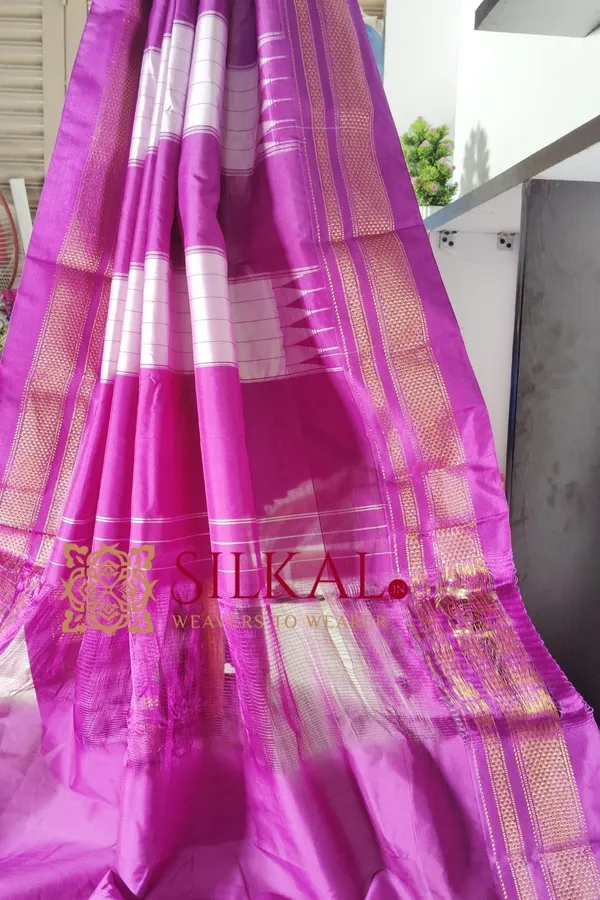 Ilkal_Temple_Cotton_Silk_Saree_SKL_1947