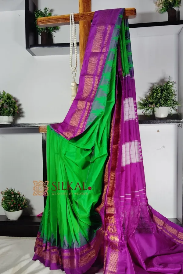 Ilkal_Temple_Cotton_Silk_Saree_SKL_1947