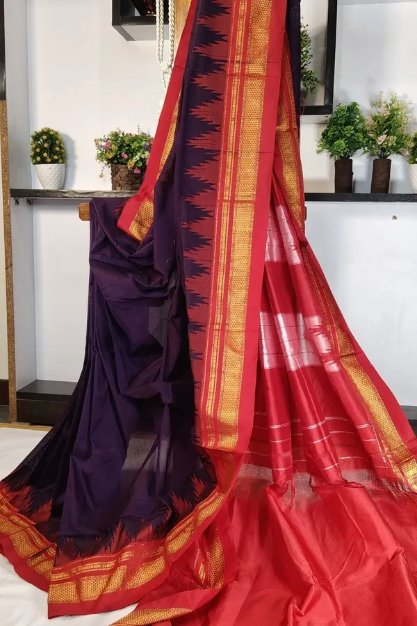 Ilkal_Temple_Cotton_Silk_Saree_Saree_Code-03376