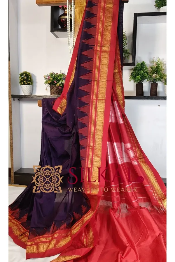 Ilkal_Temple_Cotton_Silk_Saree_Saree_Code-03376