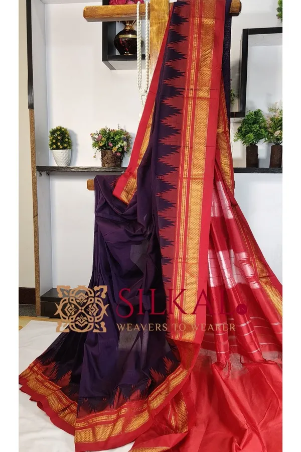 Ilkal_Temple_Cotton_Silk_Saree_Saree_Code-03376