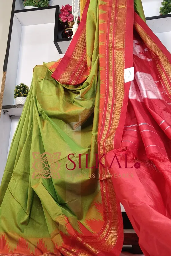 Ilkal_Temple_Cotton_Silk_Saree_Saree_Code-_SKL03380