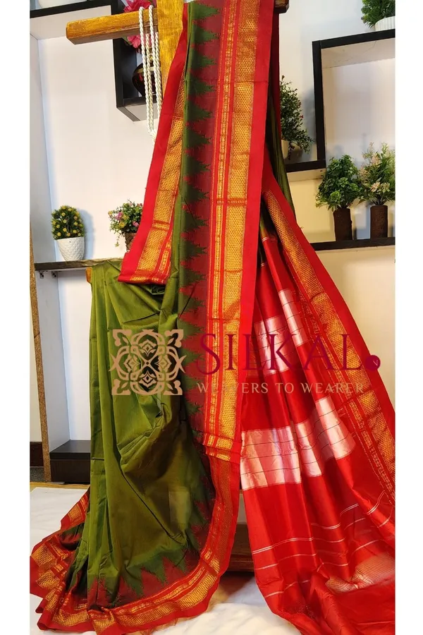 Ilkal_Temple_Cotton_Silk_Saree_Saree_Code-_SKL03385