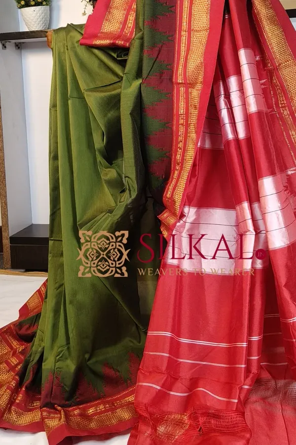 Ilkal_Temple_Cotton_Silk_Saree_Saree_Code-_SKL03385