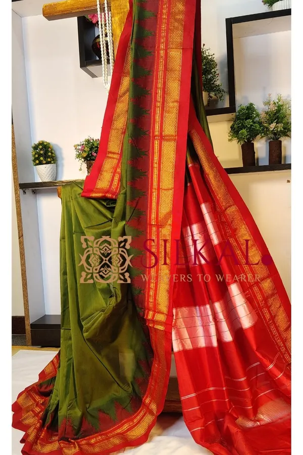 Ilkal_Temple_Cotton_Silk_Saree_Saree_Code-_SKL03385