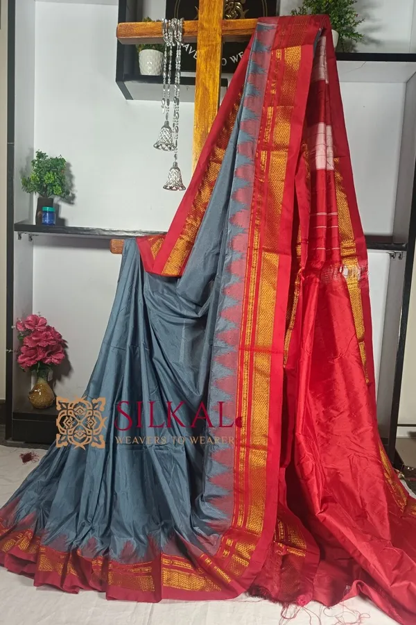Ilkal_Temple_Cotton_Silk_Saree_Saree_Code-_SKL1721