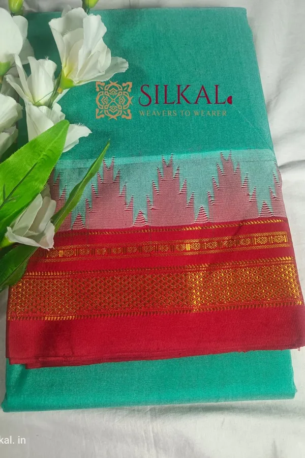Ilkal_Temple_Cotton_Silk_Saree_Code-_SKL1720