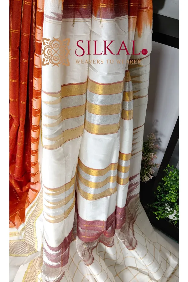 Ilkal_Temple_Jari_Big_Checks_Saree_SKL04212