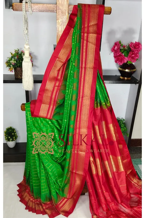 Ilkal_Teple_Butta_Cotton_Silk_Saree_SKL03822