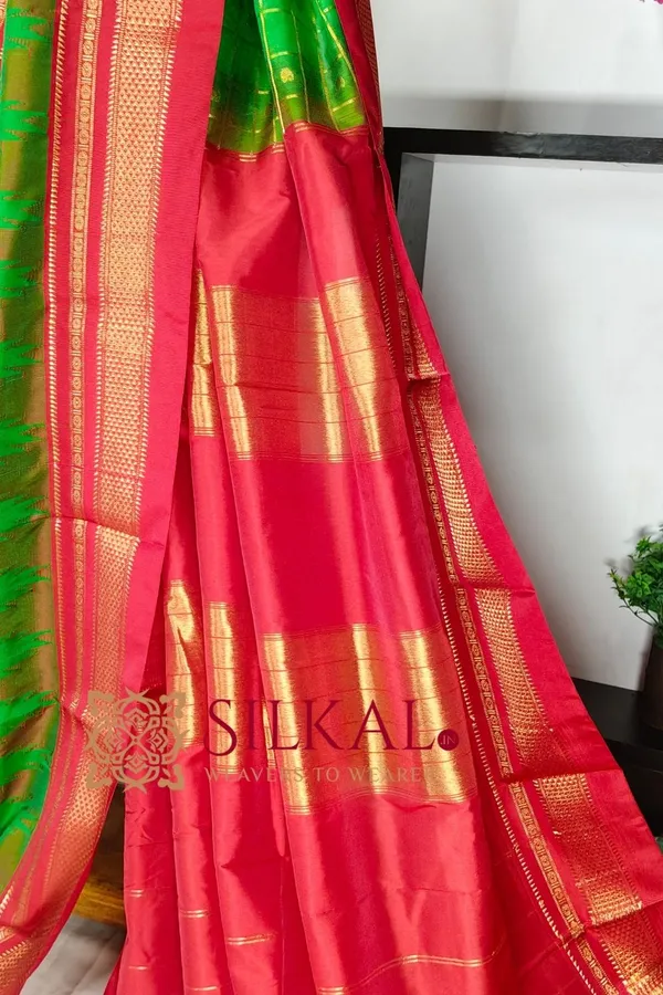 Ilkal_Teple_Butta_Cotton_Silk_Saree_SKL03822