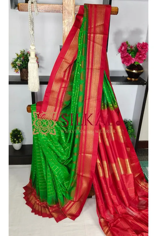 Ilkal_Teple_Butta_Cotton_Silk_Saree_SKL03822