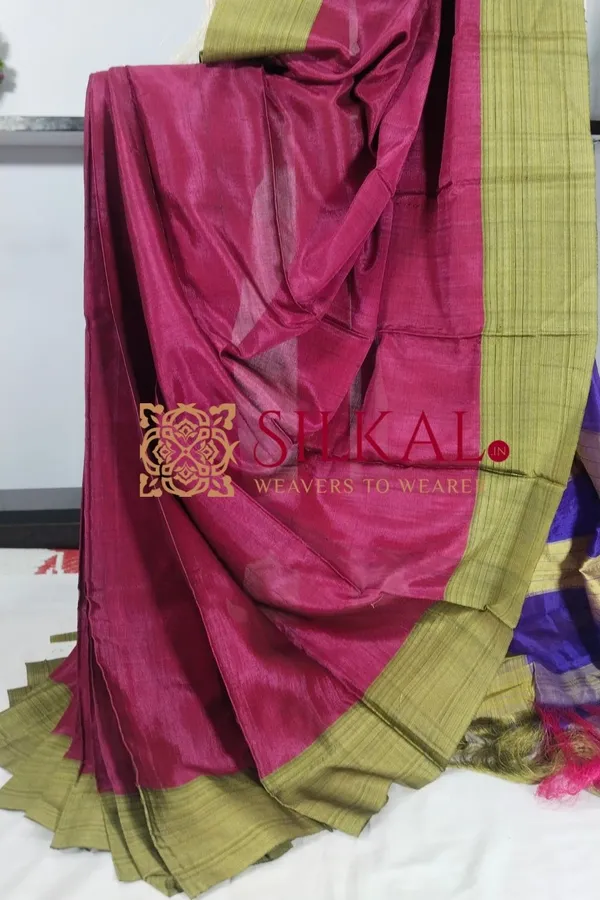 Ilkal_Viscose_Cotton_Silk_Handloom_Saree_SKL3214
