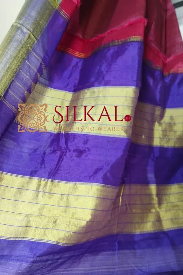 Ilkal_Viscose_Cotton_Silk_Handloom_Saree_SKL3214
