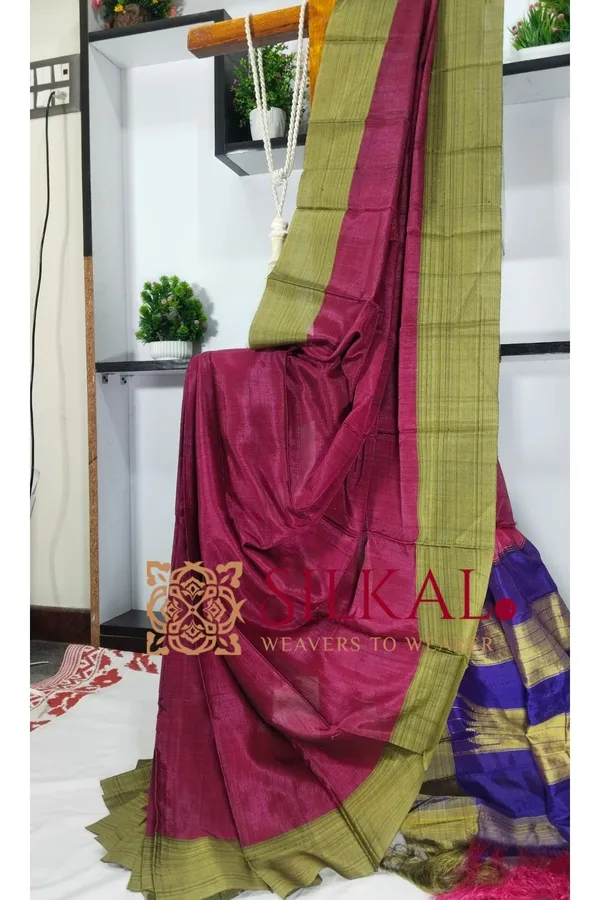 Ilkal_Viscose_Cotton_Silk_Handloom_Saree_SKL3214