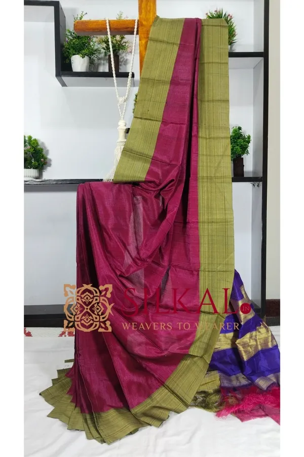 Ilkal_Viscose_Cotton_Silk_Handloom_Saree_SKL3214
