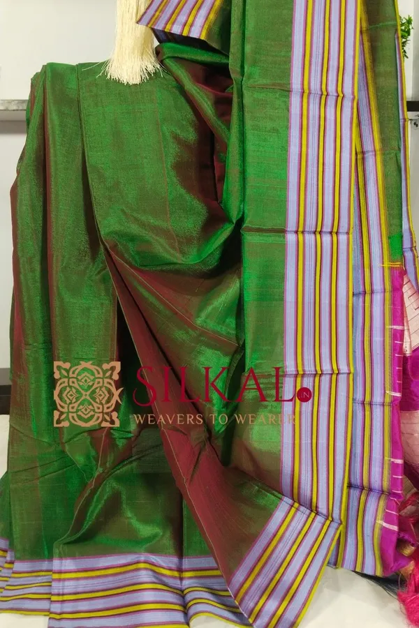 Ilkal_Viscose_Cotton_Silk_Handloom_Saree_SKL3217