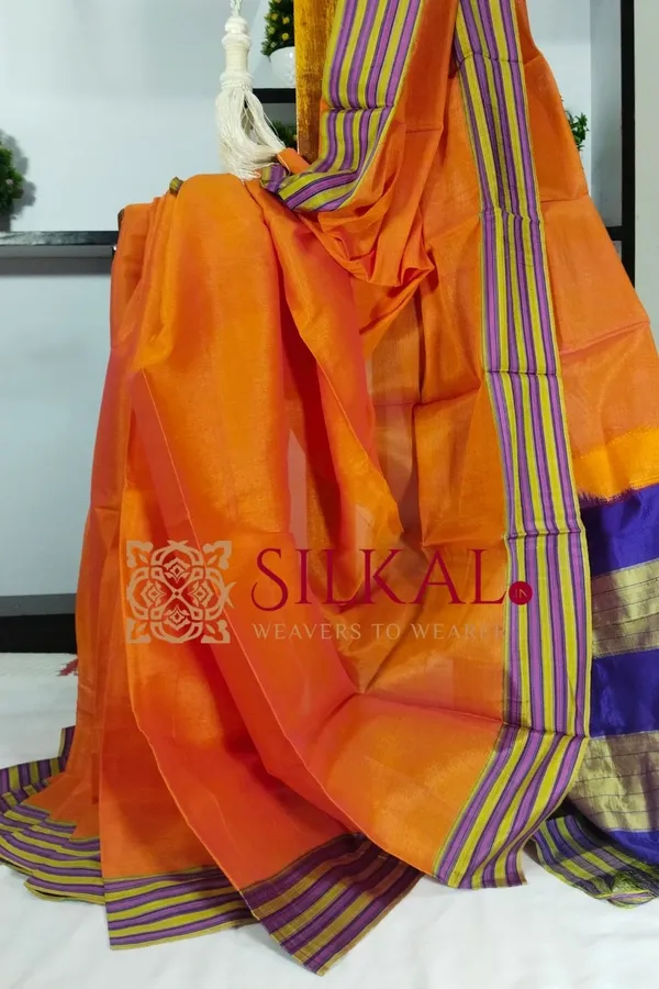 Ilkal_Viscose_Cotton_Silk_Handloom_Saree_SKL3219