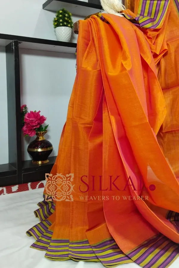 Ilkal_Viscose_Cotton_Silk_Handloom_Saree_SKL3219